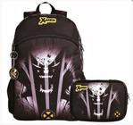 Mochila Com Estojo Soft Wolverine Casual X-Men Reforçada