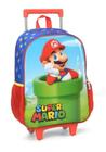 Mochila Com Rodas Azul Super Mário - Maxlog IC39432