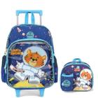 Mochila Com Rodas E Lancheira Luxcel Up4You Petit Astronauta