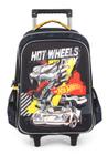 Mochila com rodas escolar hot wheels luxcel ic37272hw preto