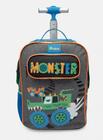 Mochila Com Rodinha Média Monster Truck