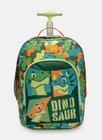 Mochila Com Rodinha Menino Dino Trio Puket