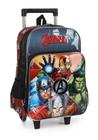 Mochila com Rodinhas Avengers Preto - Luxcel