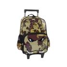 Mochila com rodinhas Dinossauro verde camuflado Up4you