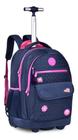 Mochila Com Rodinhas Escolar Infantil Juvenil Meninas Oficial Luluca - Clio