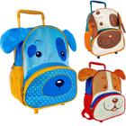 Mochila Com Rodinhas Pets Menino Menina Infantil - Clio Style