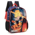 Mochila Costa Infantil Avengers Rosto Capitão América Luxcel