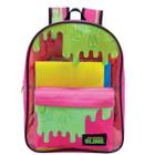 Mochila Costa Rosa Slime Com Frente Transparente 9231