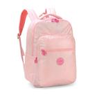 Mochila Costas 18 Barbie Metalizado Rosa Luxcel