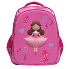 Mochila Costas Bailarina 3D Passeio Escolar Infantil Meninas