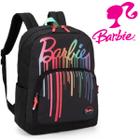 Mochila Costas Escolar Casual Juvenil Barbie Preto Up4you