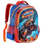 Mochila Costas Grande Infantil Menino Monster Carros Machine Blaze