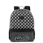 Mochila Costas Infantil Juvenil Grande Escolar Menino Skate Preto Branco Sestini