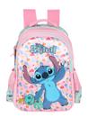 Mochila Costas Infantil Stitch Rosa