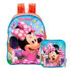 Mochila Costas Minnie Mouse + Lancheira Infantil - Xeryus