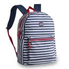 Mochila Cross Style Listras Estampa Juvenil Escolar Casual - Clio Style