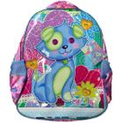 Mochila De Alças Escolar Feminina Branca Cat Cuddly Infantil - Tesla Store