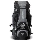 Mochila De Camping 70 Litros Acampamento Mc3102 Cinza