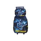 Mochila De Carrinho C/ Lancheira Do Batman Azul - Luxcel