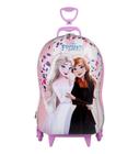 Mochila De Carrinho Frozen Elsa E Anna Em 3D Infantil Rígida - Diplomata