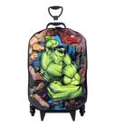 Mochila De Carrinho Hulk Infantil Em 3d Rígida Meninos