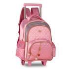 Mochila de carrinho rodinha sweet queen infantil sq23059k