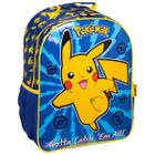 Mochila de Costa 16" Pikachu Pokemon Infantil Escolar Xeryus