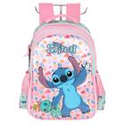 Mochila De Costa Escolar Infantil Stitch Rosa