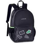 Mochila de Costa Loud Gamer 17,5" Escolar Preta Oficial Clio