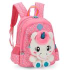 Mochila De Costa Unicornio Com Orelha 3D Petit Pink - Luxcel