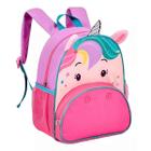 Mochila De Costas 13" Unicórnio Original Clio, Bolsa Infantil Escolar