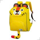 Mochila de Costas 3D Unissex Infantil Escolar Animais Tigre Tigrão Menina Menino Reforçada - Fuseco