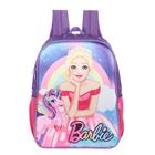 Mochila de Costas Barbie Unicórnios Infantil - Luxcel