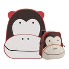 Mochila De Costas Bichos 28x24cm Macaco Vmp