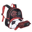 Mochila De Costas Com Estojo Duplo Flamengo Bolsa Futebol