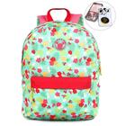 Mochila de Costas Dermiwil Minnie Verde + Kit de Pincéis de Maquiagem