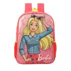 Mochila de Costas Escolar Barbie Vermelha - Luxcel