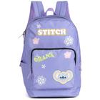 Mochila De Costas Escolar Casual Grande Disney Stitch Logo