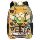 Mochila De Costas Escolar Grande Minecraft Funtage Sestini