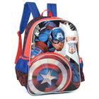 Mochila De Costas Escolar Infantil Capitão América + Escudo