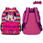 Mochila de Costas Escolar Menina Minnie Rosa Passeio Toys 2U