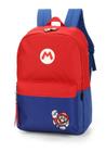 Mochila de Costas Grande Super Mario Vermelha Ms46941MO Luxcel