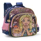 Mochila de Costas Infantil Barbie Azul Ref.IS39131BBAZ Luxcel
