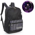 Mochila De Costas Infantil Wandinha Addams Luxcel Preto