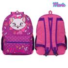 Mochila de Costas Menina Gata Marie Roxa Passeio Toys 2U