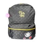 Mochila de Costas Patch Girl Preto-COLORIZI