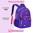 Mochila de Costas Rebecca Bonbon Escolar Infantil Diversas Cores