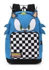 Mochila De Costas Sonic Com Orelha ul Escolar G - Luxcel