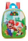 Mochila De Costas Super Mario Bros Azul Creche - Luxcel