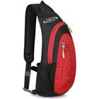 Mochila de ombro Sling Bag G4Free, peito tiracolo, preto e vermelho